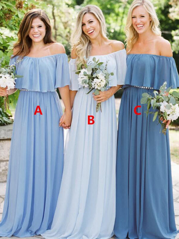 simple dress design for bridesmaid