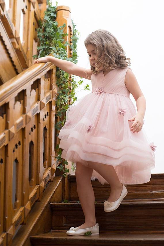 light pink dress for little girl