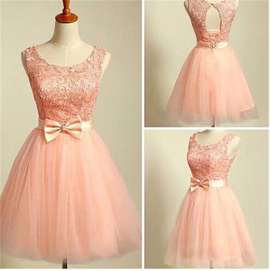 peach dress modest