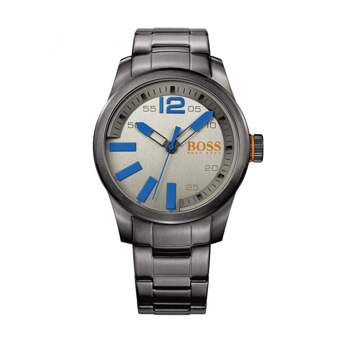 hugo boss orange stainless steel watch