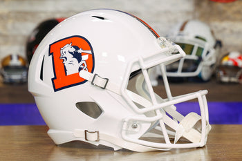 Denver Broncos 1975 to 1996 Throwback Revolution Speed Mini Football Helmet