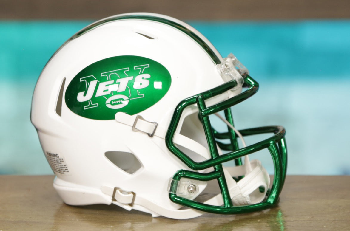 New York Jets Riddell Speed Mini Helmet - Alternate – Green Gridiron, Inc.