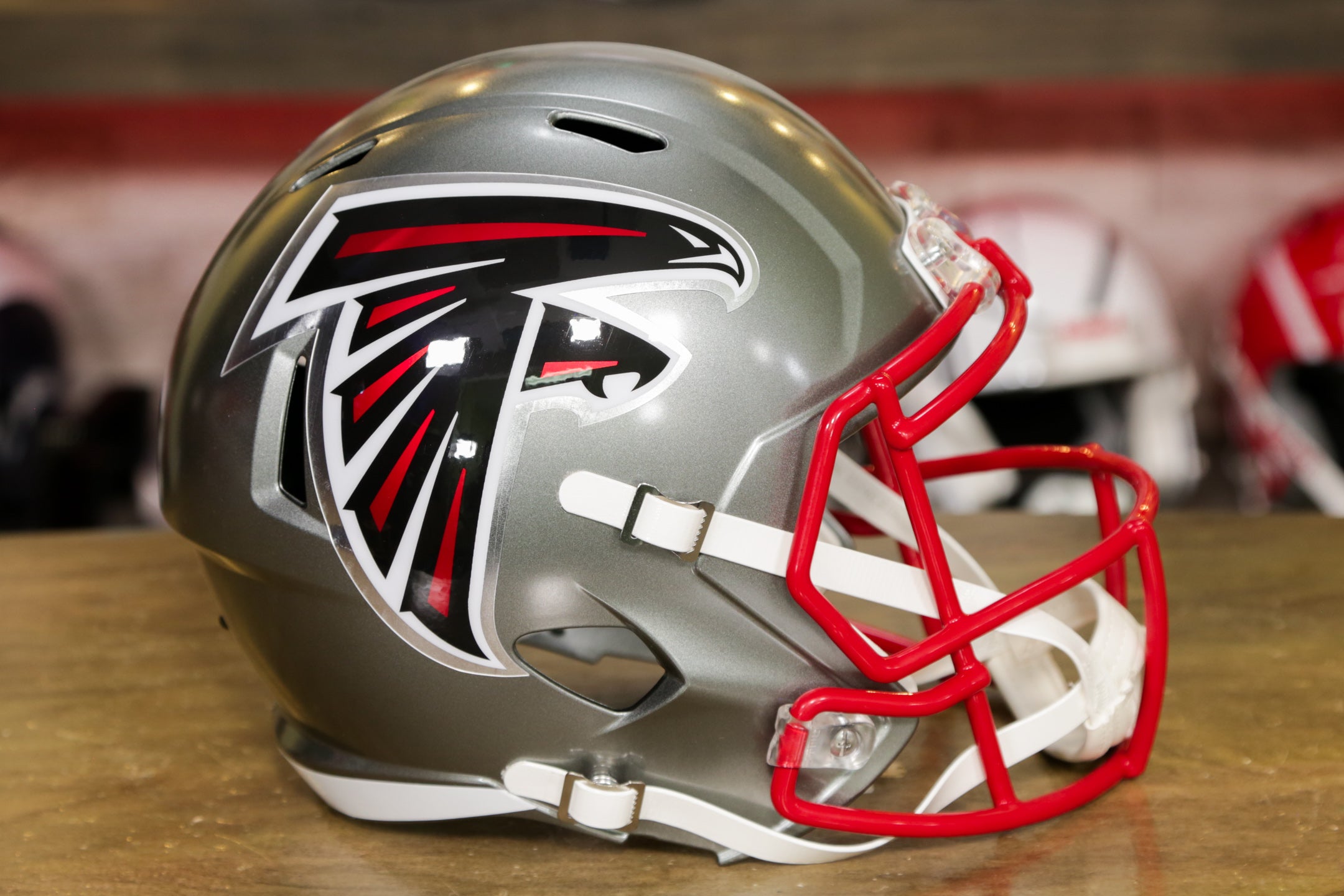 ***CUSTOM*** ATLANTA FALCONS Full Size NFL Riddell SPEED Football Helmet