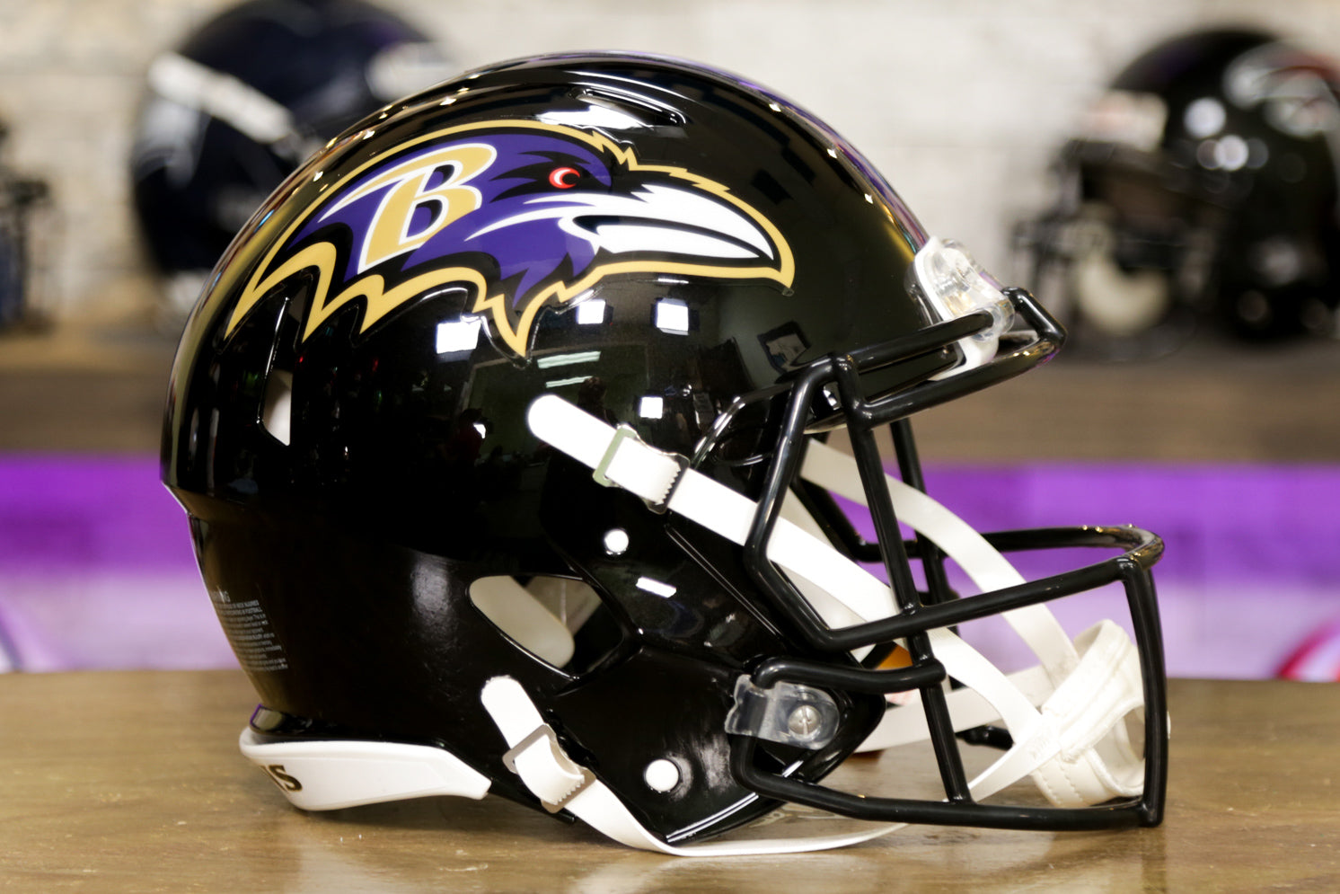 : Riddell BALTIMORE RAVENS NFL SPEED Full Size REPLICA Football  Helmet : Sports & Outdoors