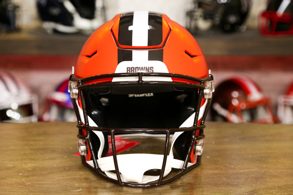 CLEVELAND BROWNS NFL Gameday REPLICA Football Helmet w/ Eye Shield Visor