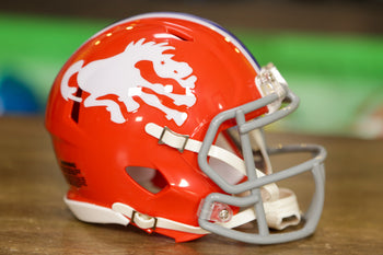 Denver Broncos 1975 to 1996 Throwback Revolution Speed Mini Football Helmet