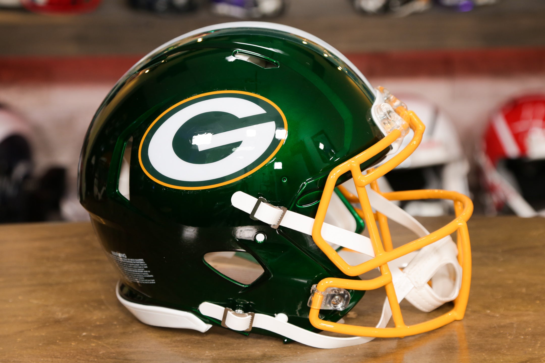 Green Bay Packers Riddell Speed Replica Helmet - Flash – Green Gridiron,  Inc.