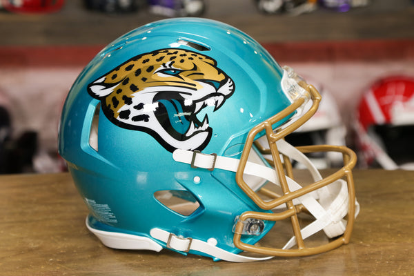 3D Printed Jacksonville Jaguars Teal Metallic Riddell 