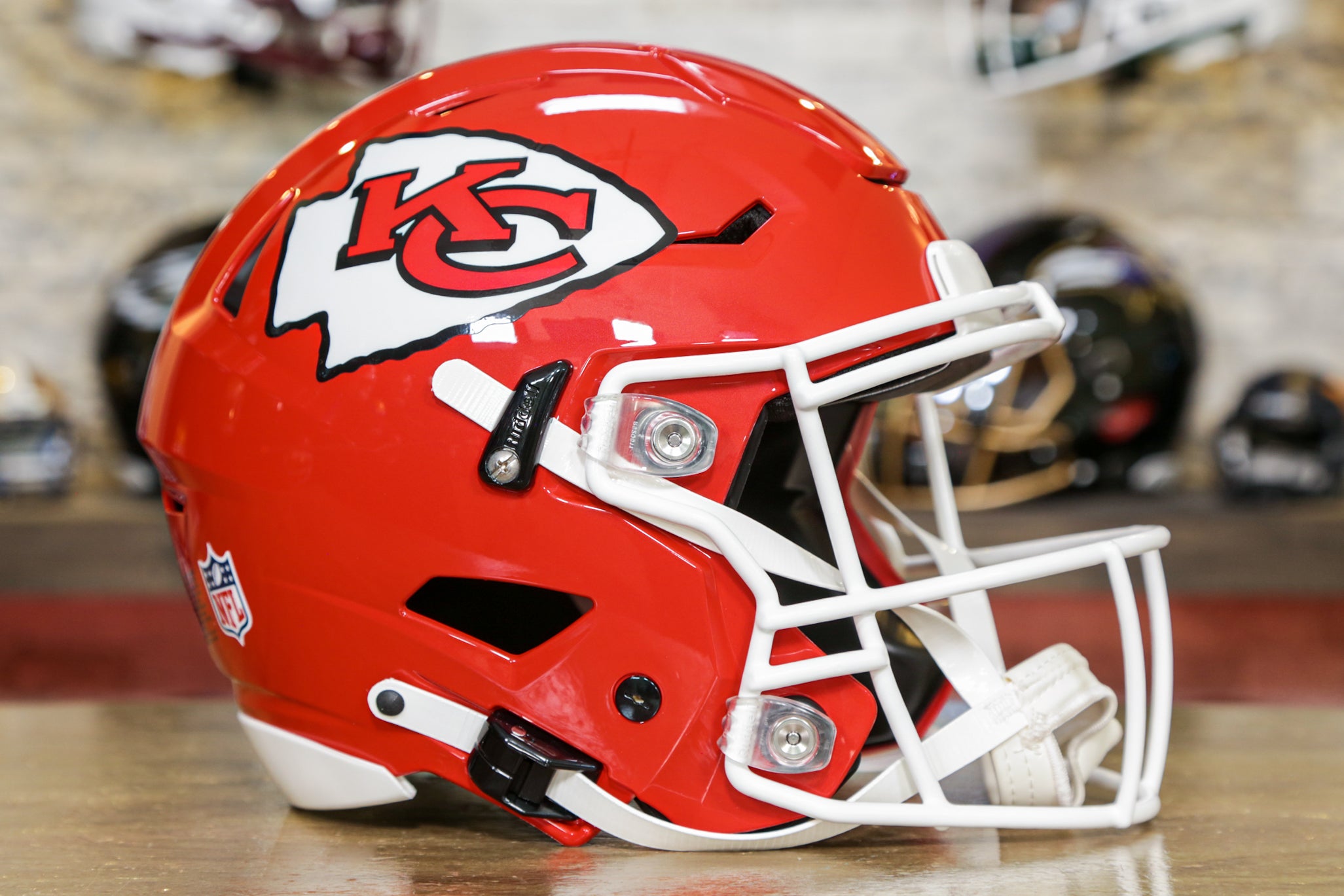Kansas City Chiefs Helmet Riddell Authentic Full Size SpeedFlex Style