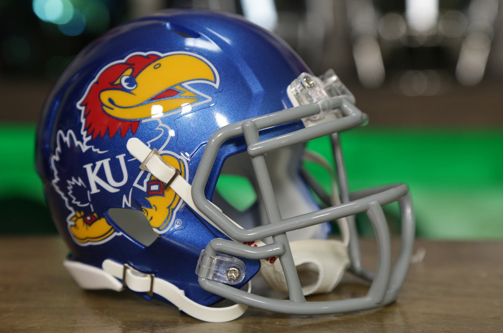 kansas jayhawks helmet