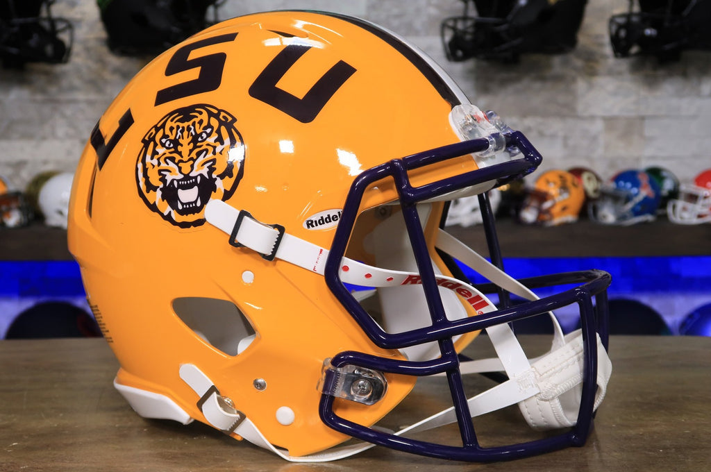 LSU Tigers Riddell Speed Authentic Helmet – Green Gridiron, Inc.