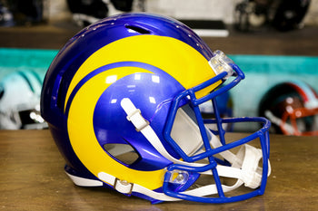 Green Gridiron made custom Christmas themed helmets for the Christmas Day  game Rams VS Broncos : r/LosAngelesRams