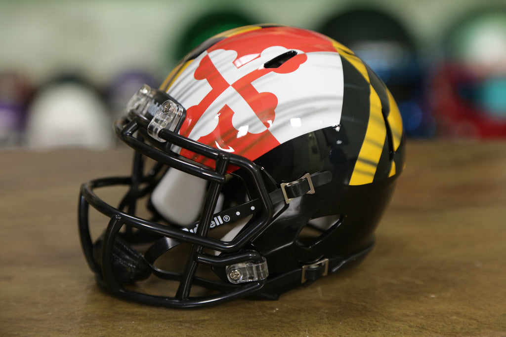 Maryland Terrapins Riddell Speed Mini Helmet Green Gridiron Inc 3466