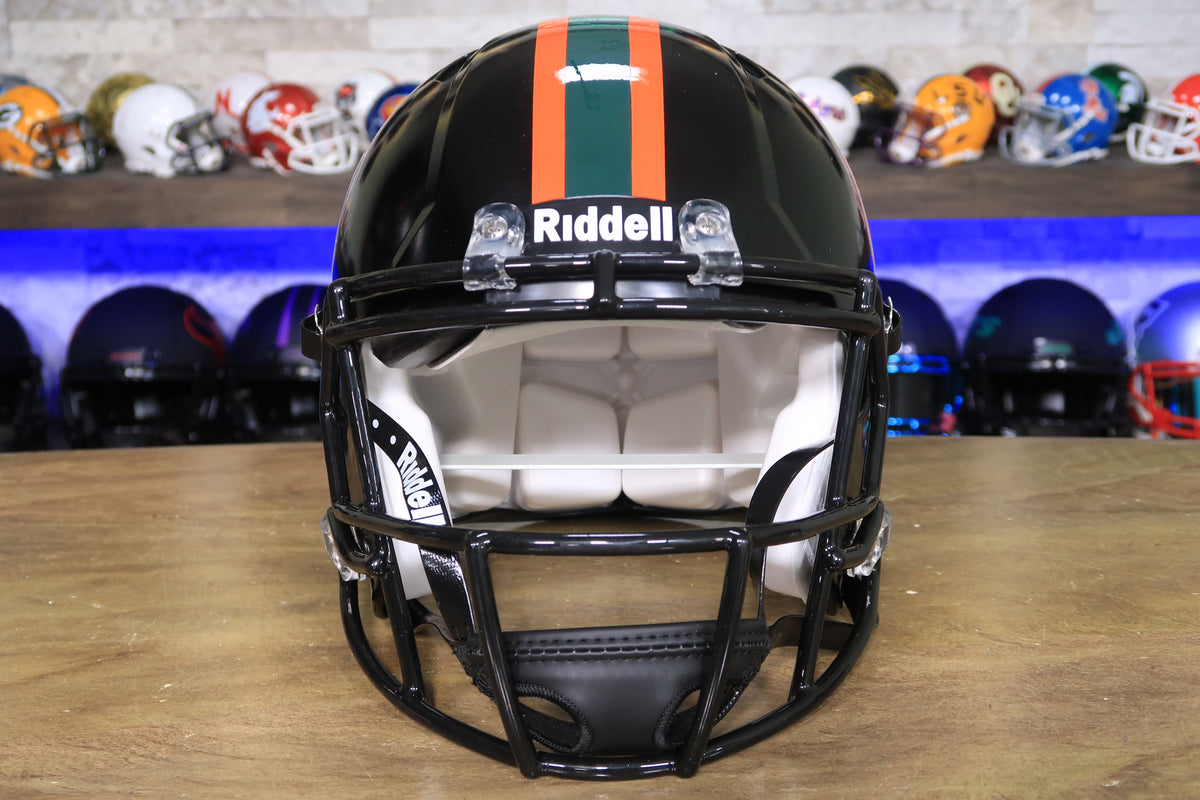 Miami Hurricanes Riddell Speed Authentic Helmet - Miami Nights – Green