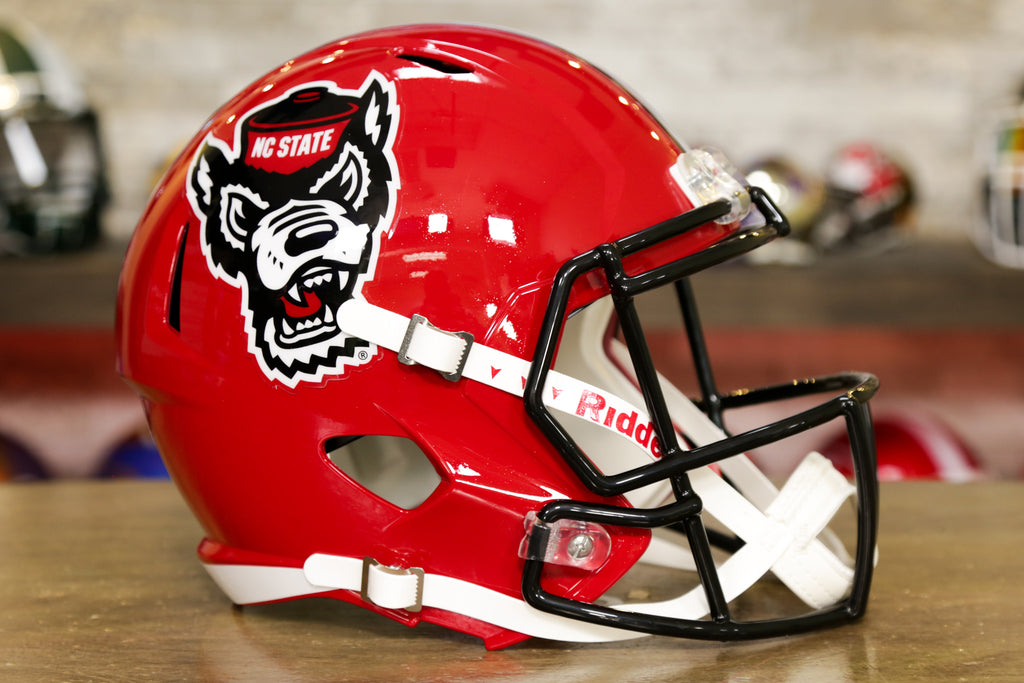 NC State Wolfpack Riddell Speed Replica Helmet - Glittery Red Tuffy#N ...