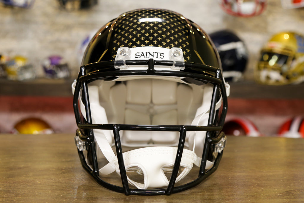 New Orleans Saints Riddell Camo Alternate Revolution Speed Display  Full-Size Replica Football Helmet