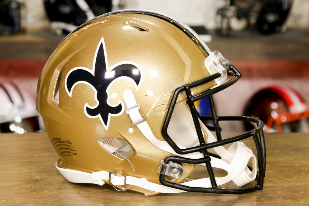 New Orleans Saints Riddell Speed Authentic Helmet - Eclipse – Green  Gridiron, Inc.