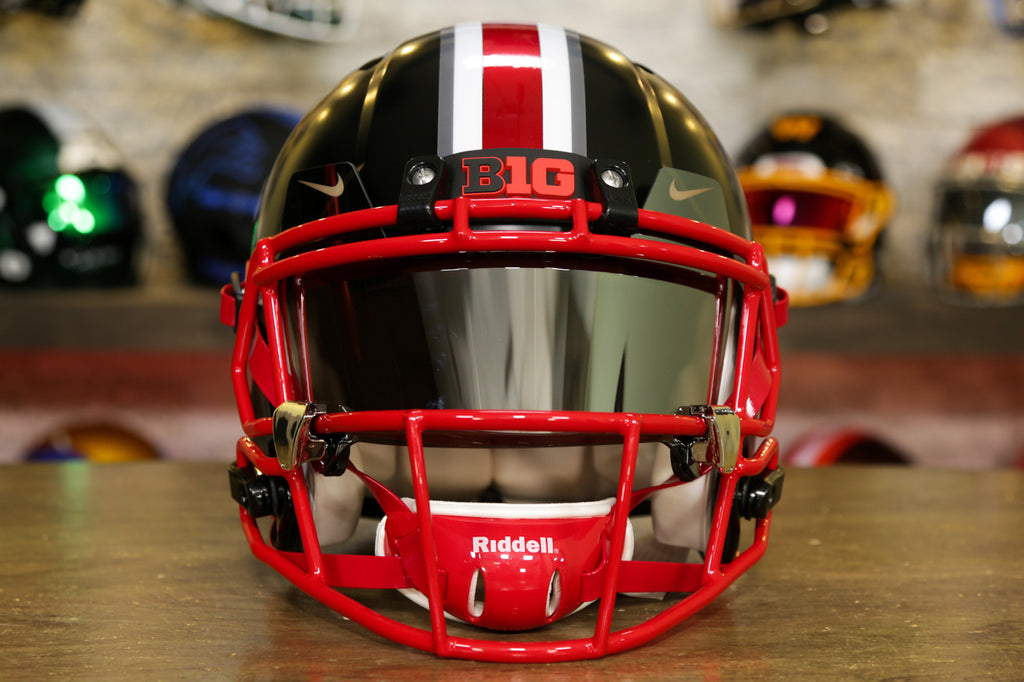 Ohio State Buckeyes Riddell Speed Authentic Helmet - Black Satin GG Ed ...