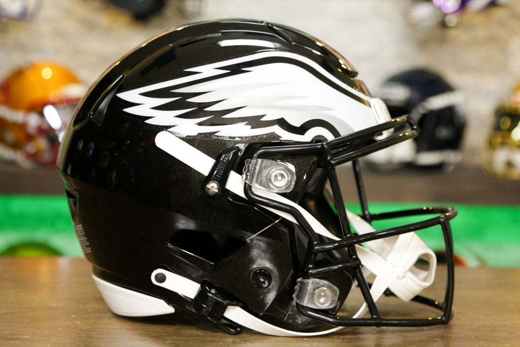 Autographed Zach Ertz Helmet - Speed Full Size Eclipse – Neon Ink