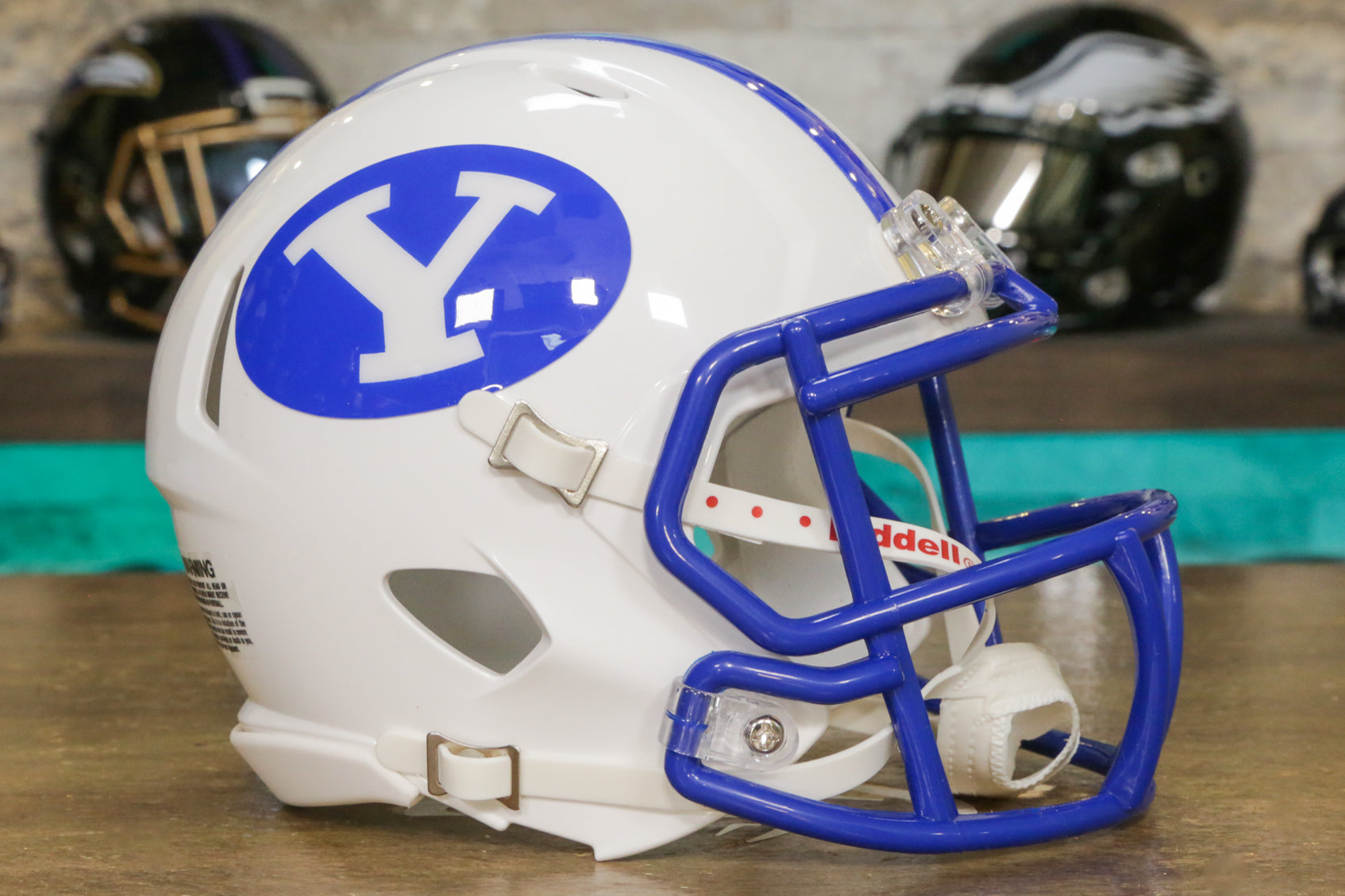 BYU Cougars new 2022 blue custom pocket pro helmet