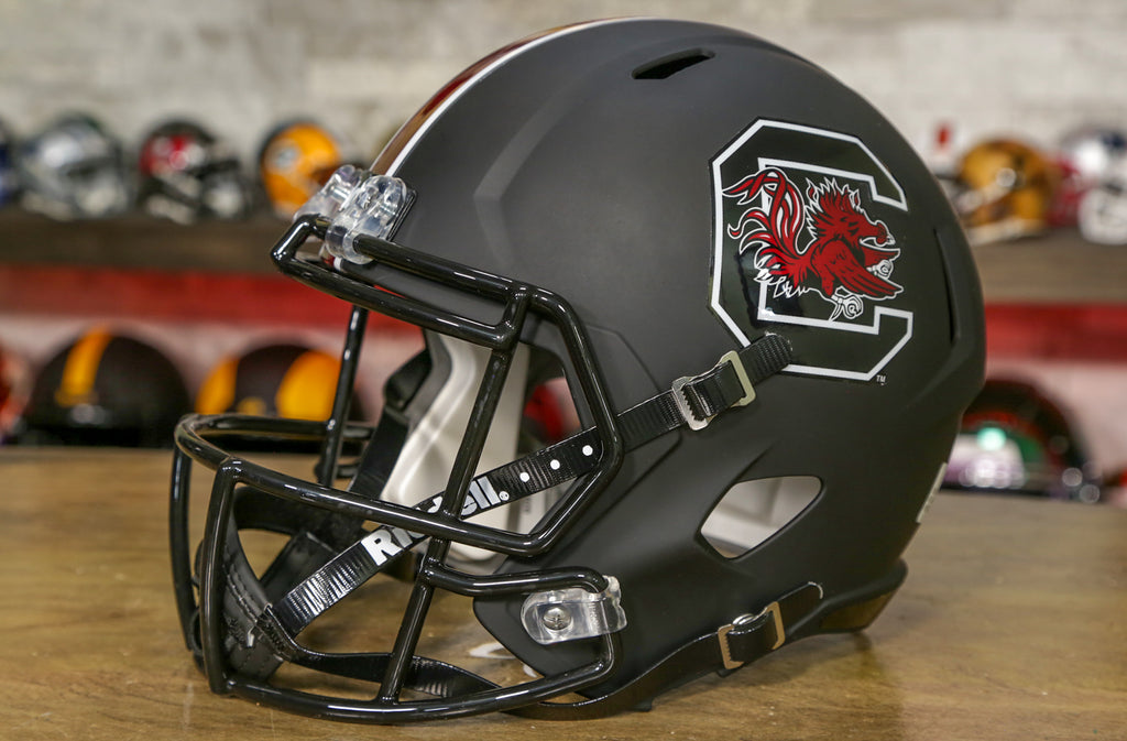 South Carolina Gamecocks Riddell Speed Replica Helmet - Matte Black ...