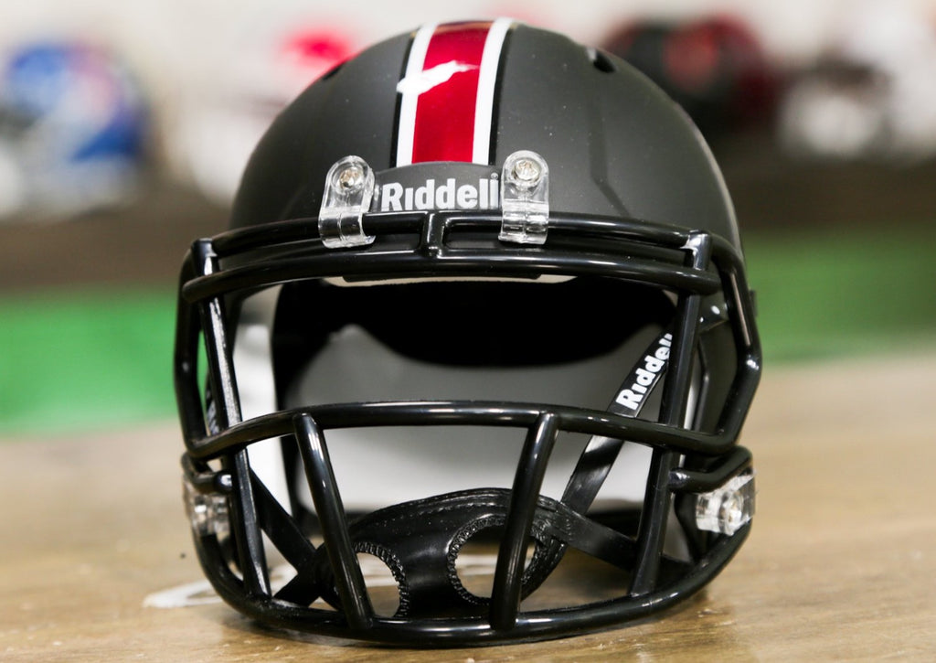 matte black mini helmet