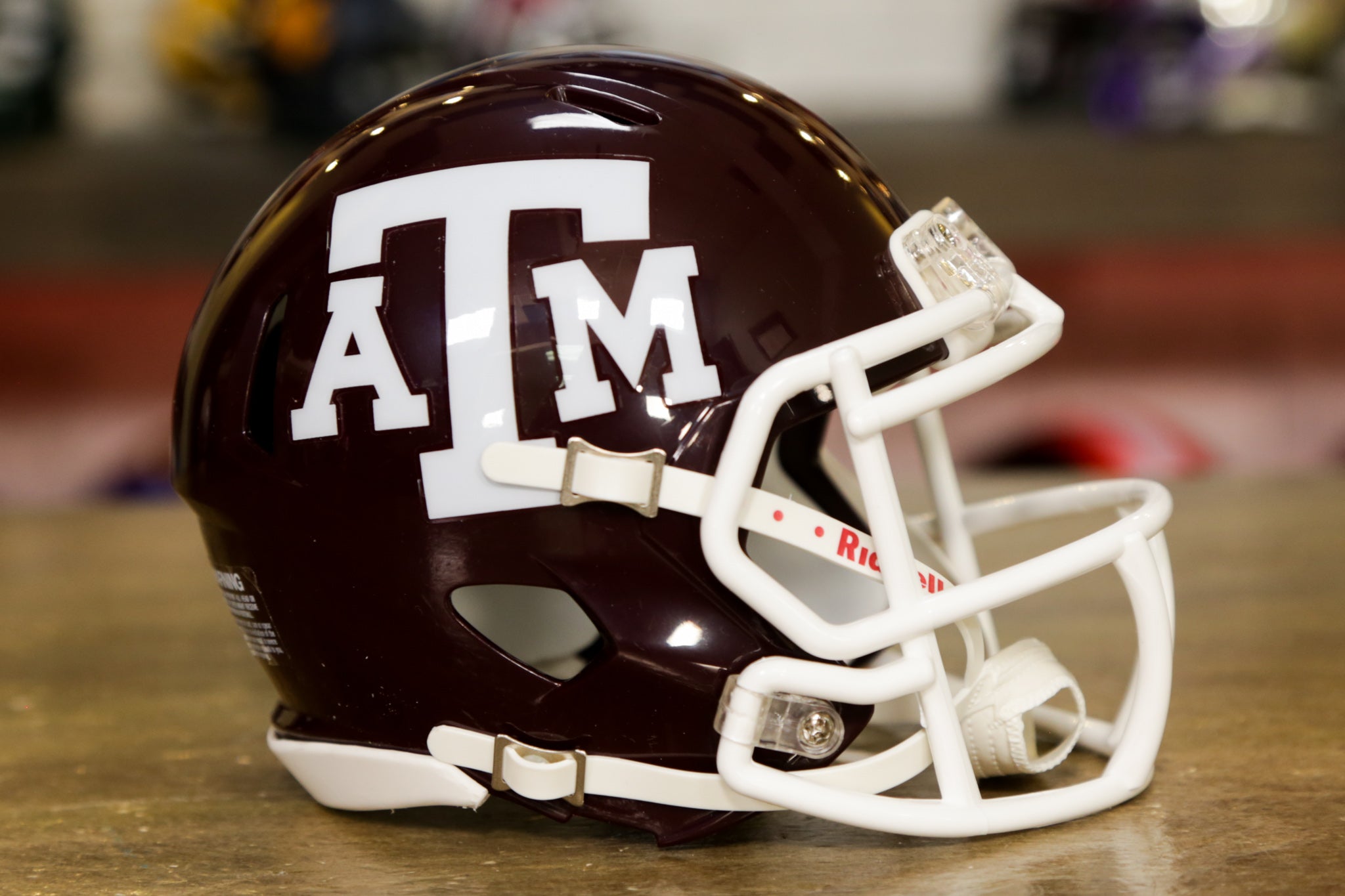 Texas A&M Riddell Speed Maroon Mini Football Helmet