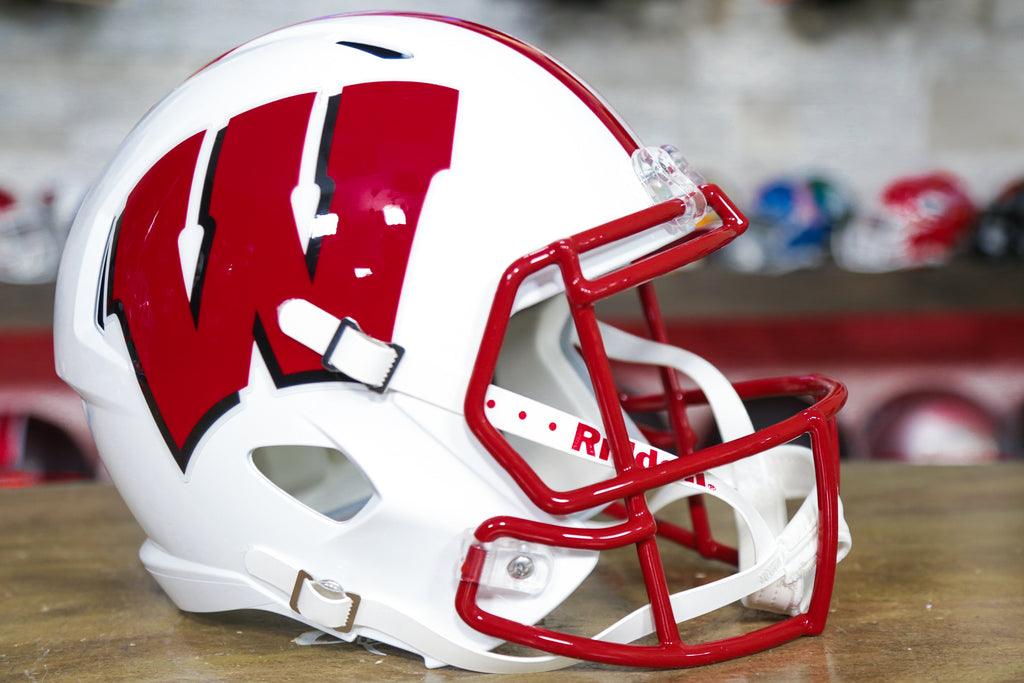 Réplica de casco Wisconsin Badgers Riddell Speed – Gridiron, Inc.