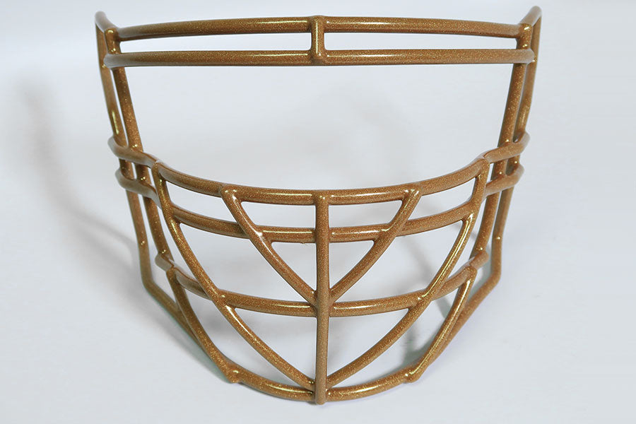 gold football facemask