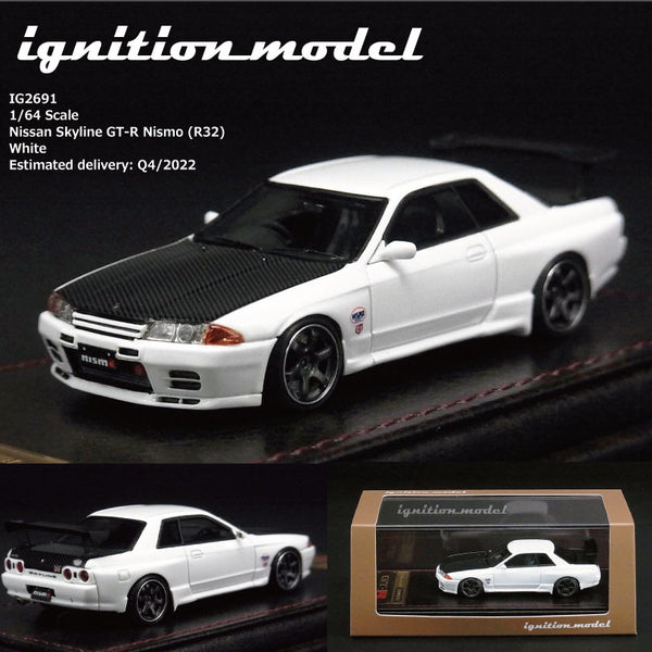 Ignition Model 1/64 HIGH-END RESIN MODEL Nissan Skyline GT-R Nismo (R32)  White IG2691