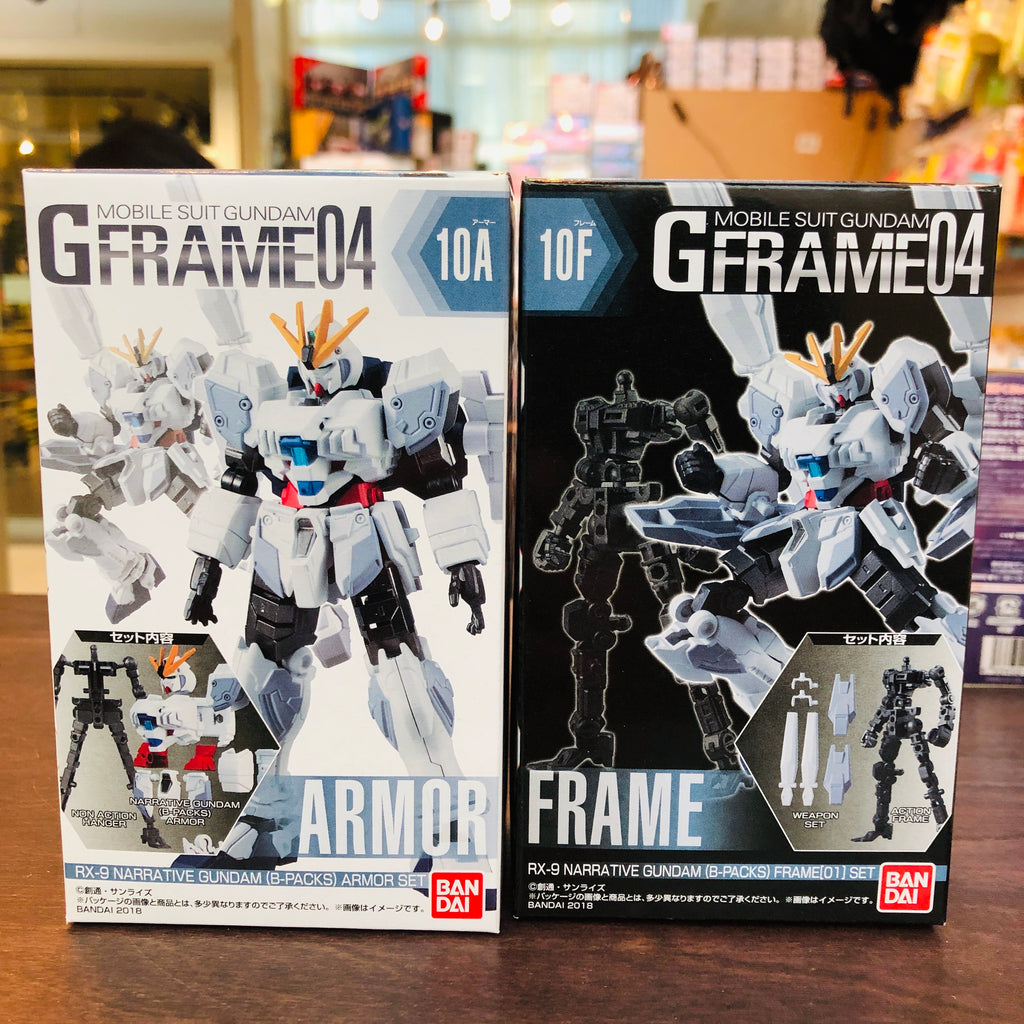 Gframe 04 Mobile Suit Gundam 10a And 10f Rx 9 Narrative Gundam B Pack Tokyo Station