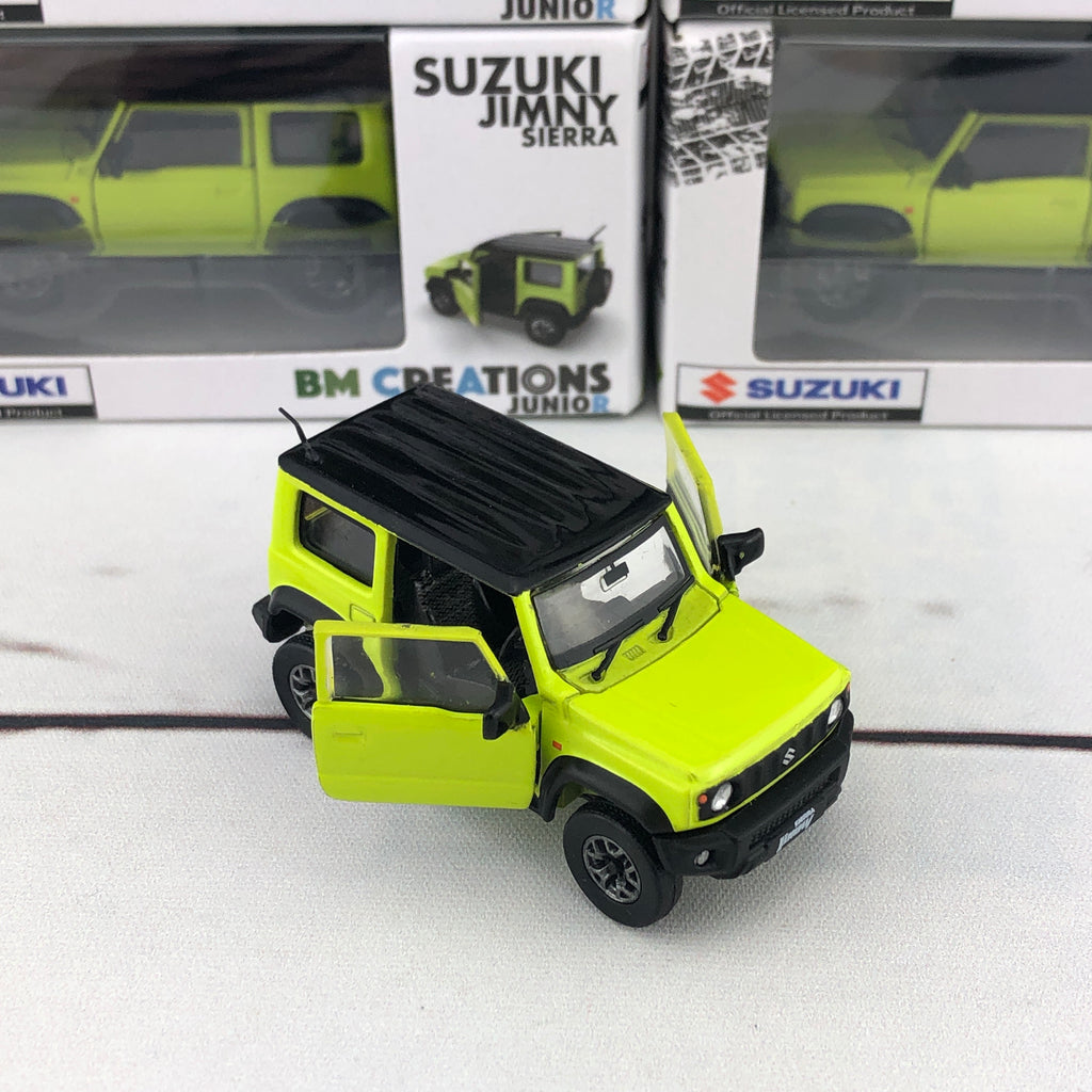 BM Creations 1/64 Suzuki Jimny Sierra (JB74) RHD - Kinetic Yellow/Blui