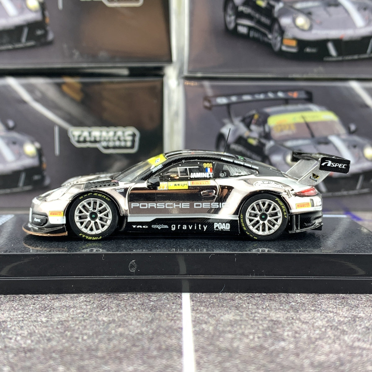 Tarmac Works 1/64 Porsche 911 GT3 R Macau GT Cup - FIA GT World Cup 20