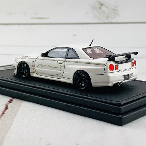 OTTO マインズ スカイライン GT-R R34 ホワイト-