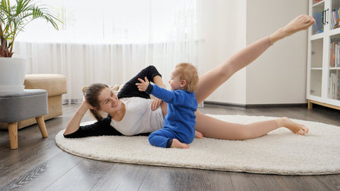 Side-Lying Leg Lifts for New Moms