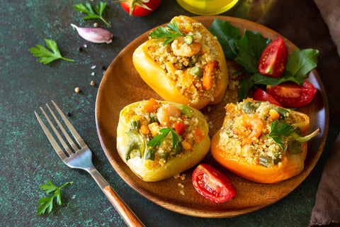 Quinoa and Veggie Stuffed Bell Peppers