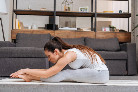 Home yoga practice for back pain