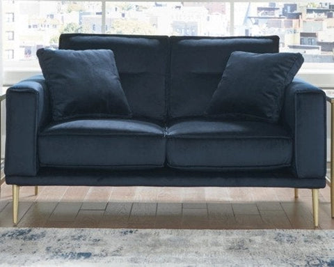 Midnight loveseat by Ashely Furniture in our Valentines Day furniture buying guide blog. 