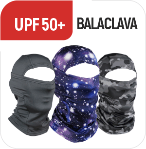 GOT Sports SPF vs UPF 50 balaclava skiing snowboarding fishing cycling airsoft hunting