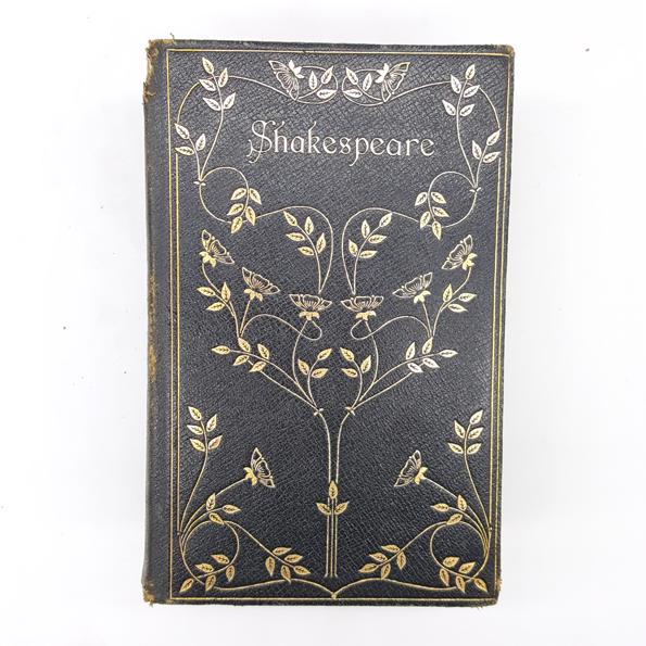 SHAKESPEARE IN THREE VOLUMES 1917 - DECORATIVE GOLD