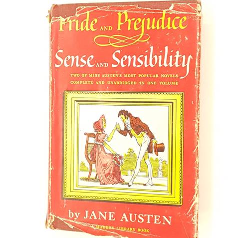 JANE AUSTEN'S PRIDE & PREJUDICE AND SENSE & SENSIBILITY 1950 - MODERN LIBRARY