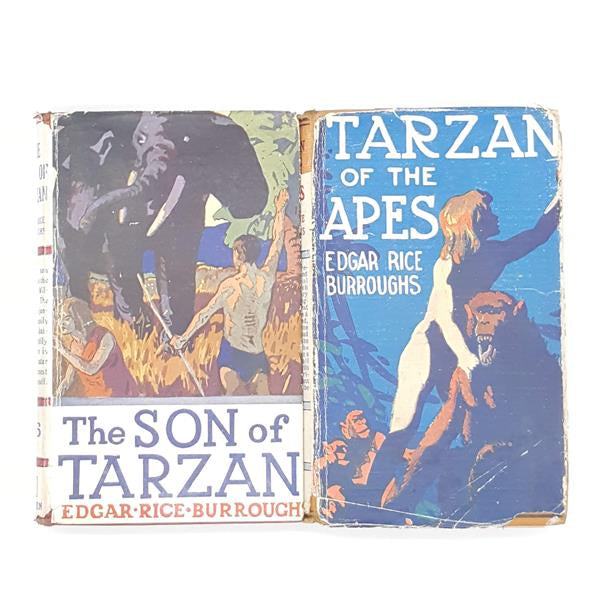 TARZAN BY EDGAR RICE BURROUGHS 2 VOLUME COLLECTION - METHUEN 1920S