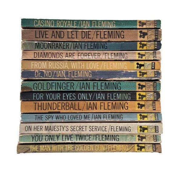 JAMES BOND 007 COLLECTION BY IAN FLEMING - 13 PAN BOOKS, C.1960