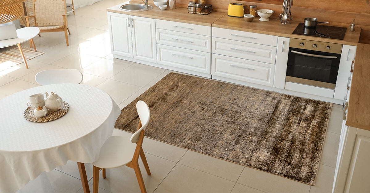 Contrasting Kitchen rugs