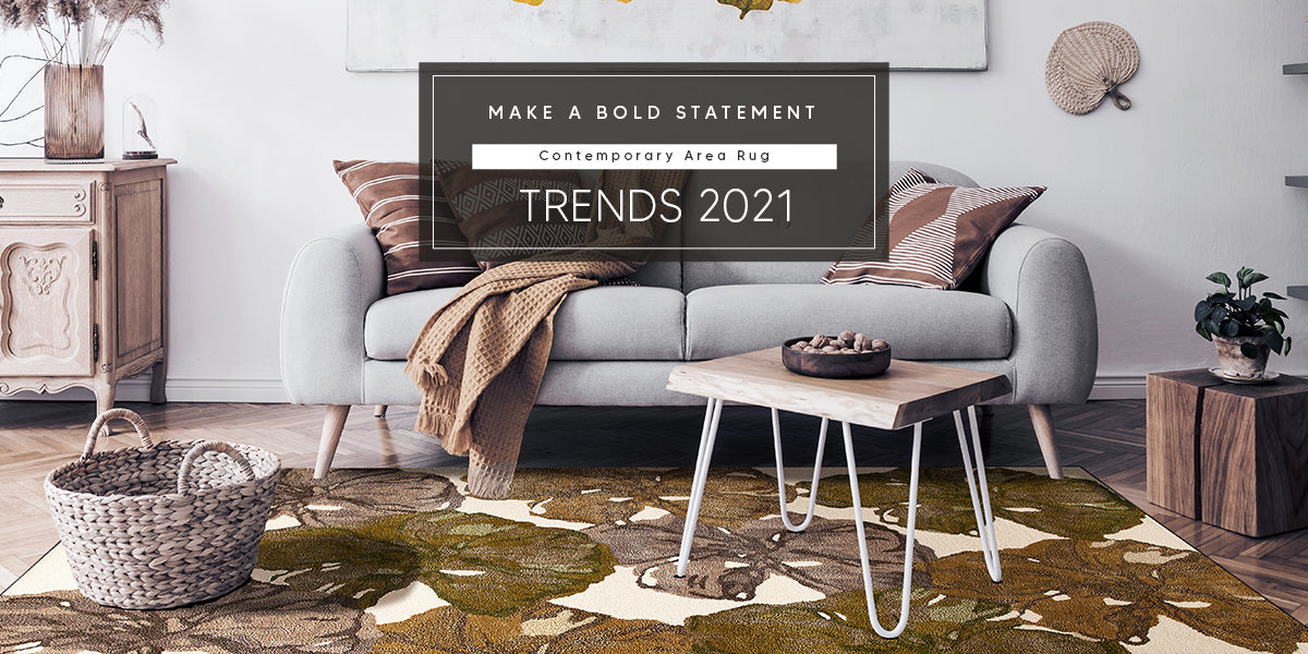 Make A Bold Statement - Contemporary Area Rugs Trends 2021
