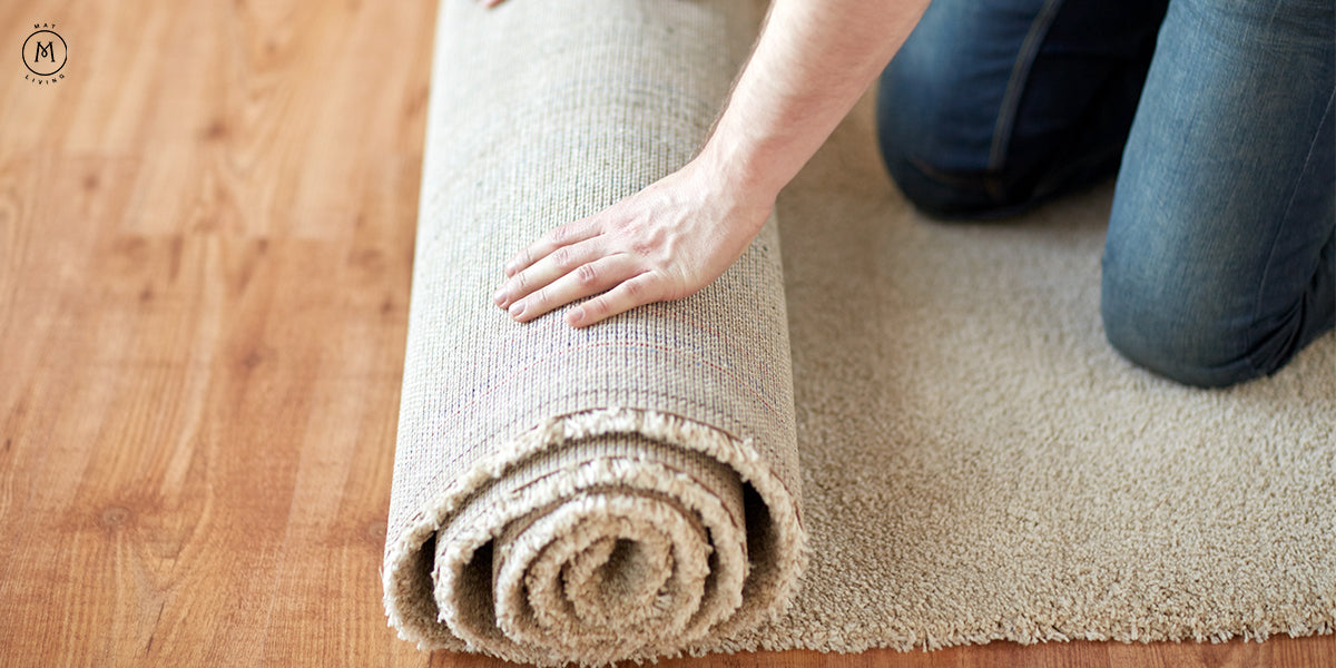 Roll up Your Area Rug to Avoid Color Fading