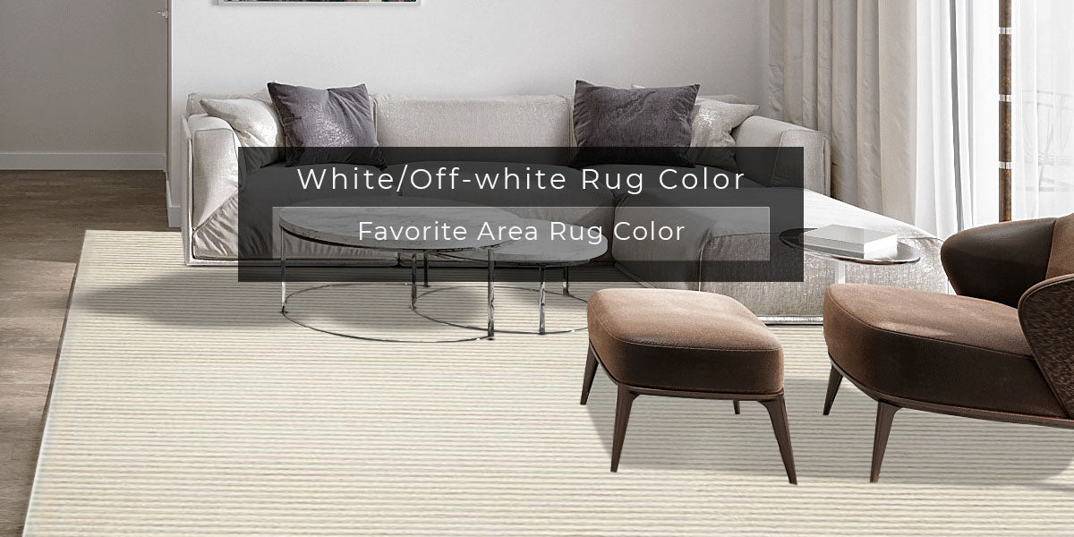 white off white rug color