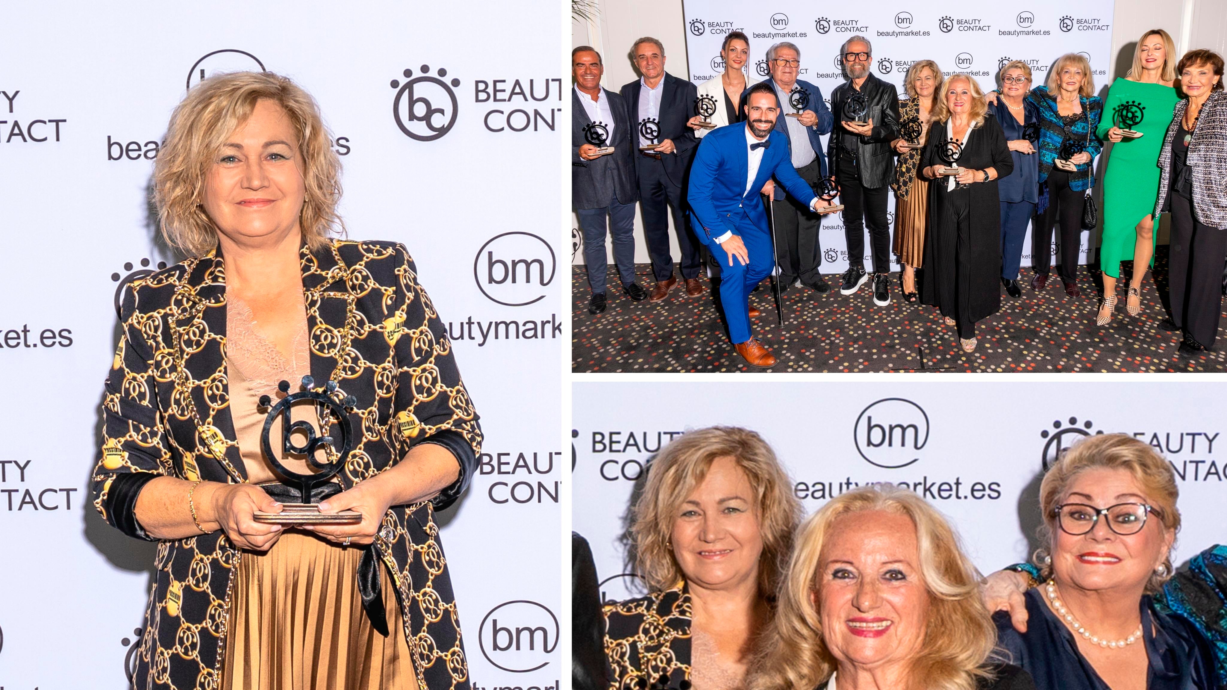 Maria Padilla recibe el premio Beauty Contact Awards a la Excelencia. Cataluña 2022