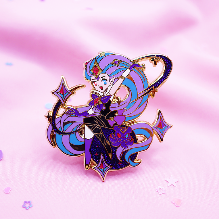 Lulu Star Guardian Badge Enamel Pin - Bonnies Lab