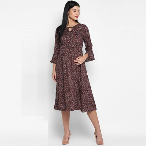 Ladies Printed Feeding Gown, Three fourth sleeve at Rs 299/piece in Jaipur
